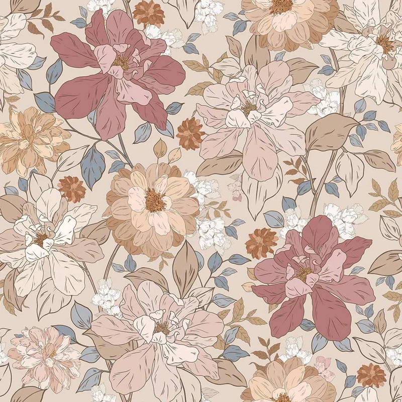 Dekornik Tapete Marigold flowers Streifen 100 x 280