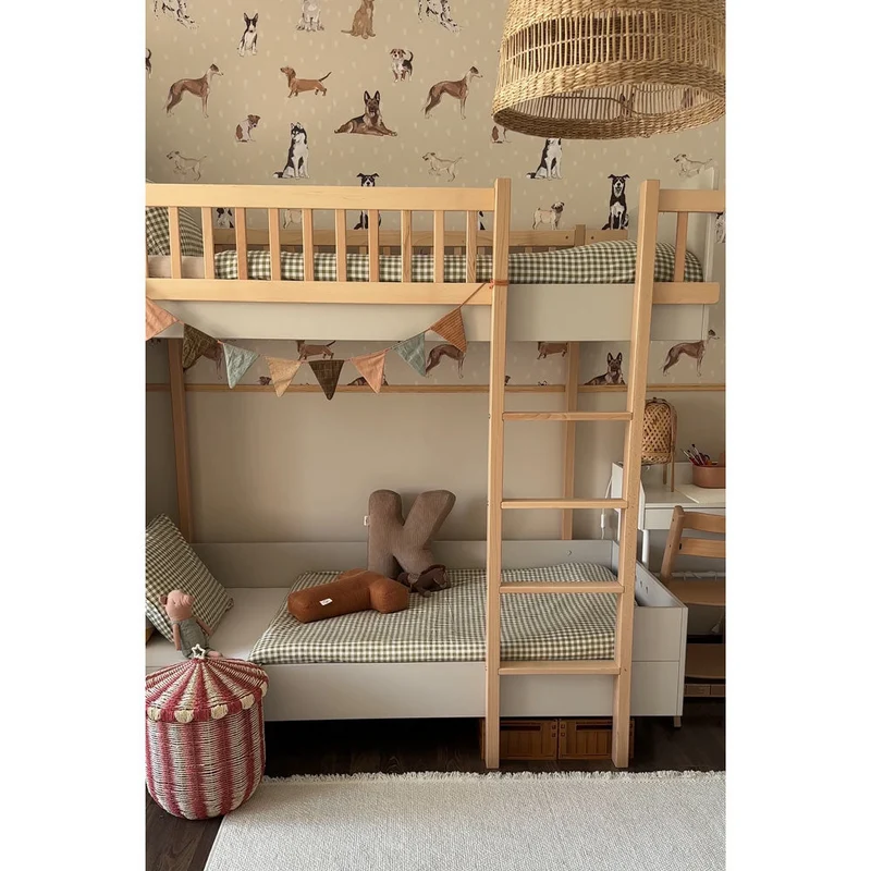 Dekornik Tapete Hunde are The Best Beige with Dots Streifen 100 x 280