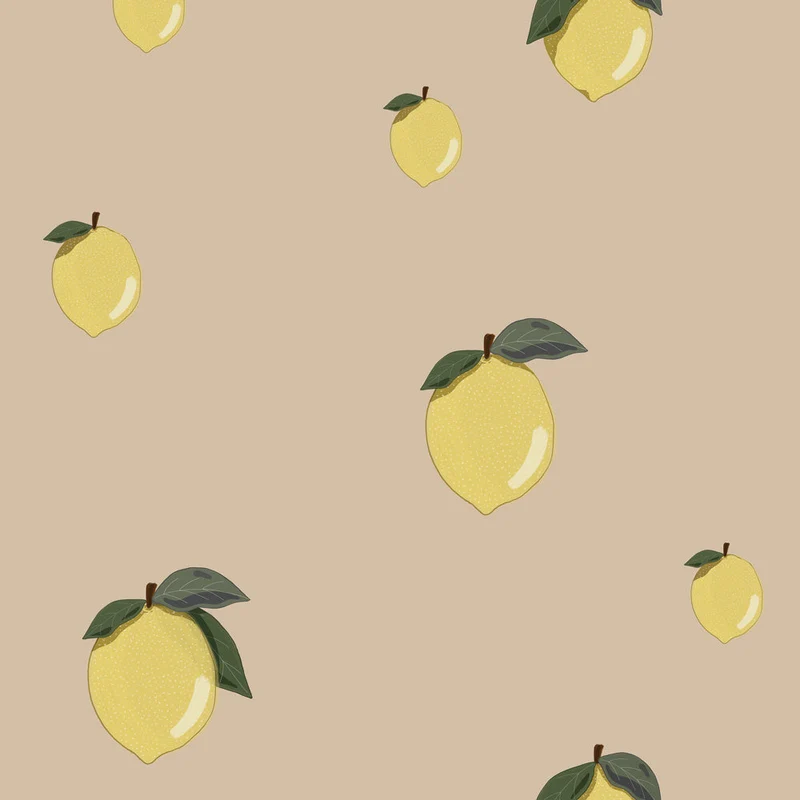 Dekornik Tapete Little Lemons Beige Streifen 50 x 280