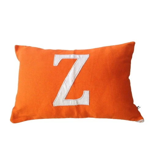Orange pillows, Orange Letter Pillow