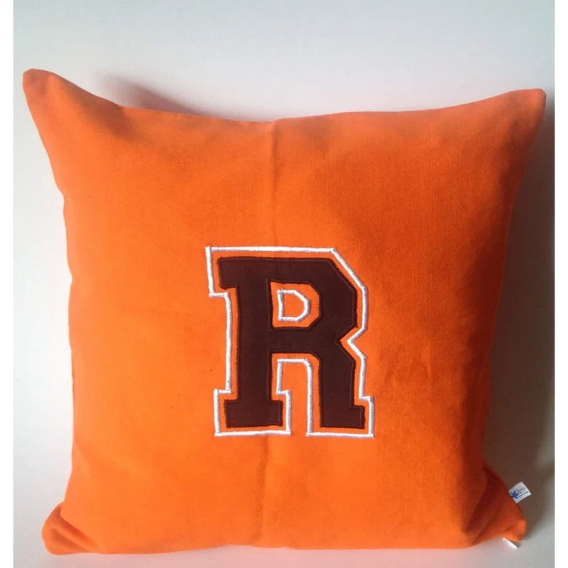 Personalized Orange Pillows for Teens