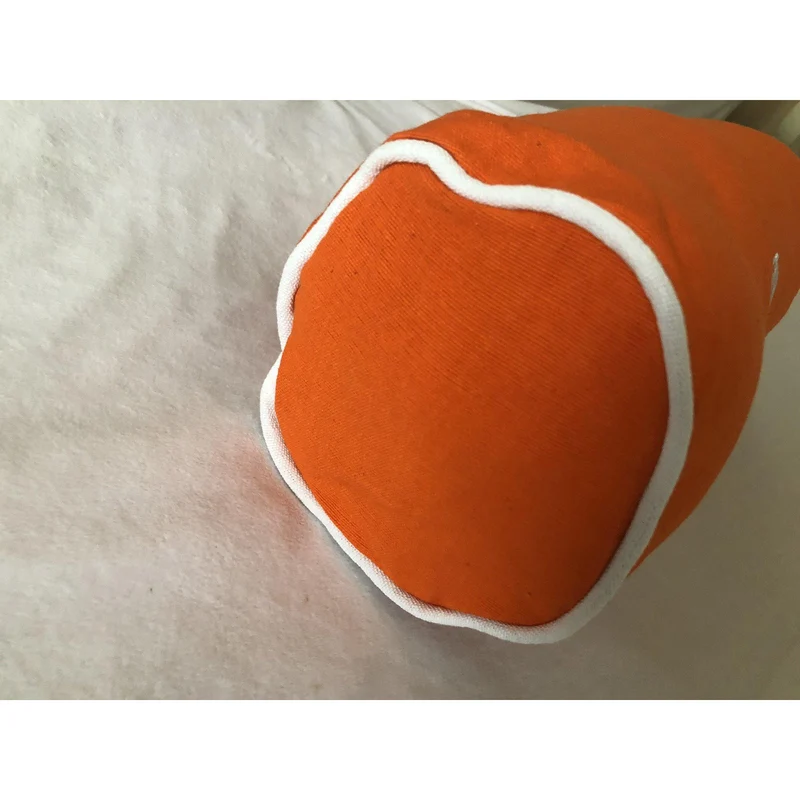 Orange Bolster Round Pillow Cover