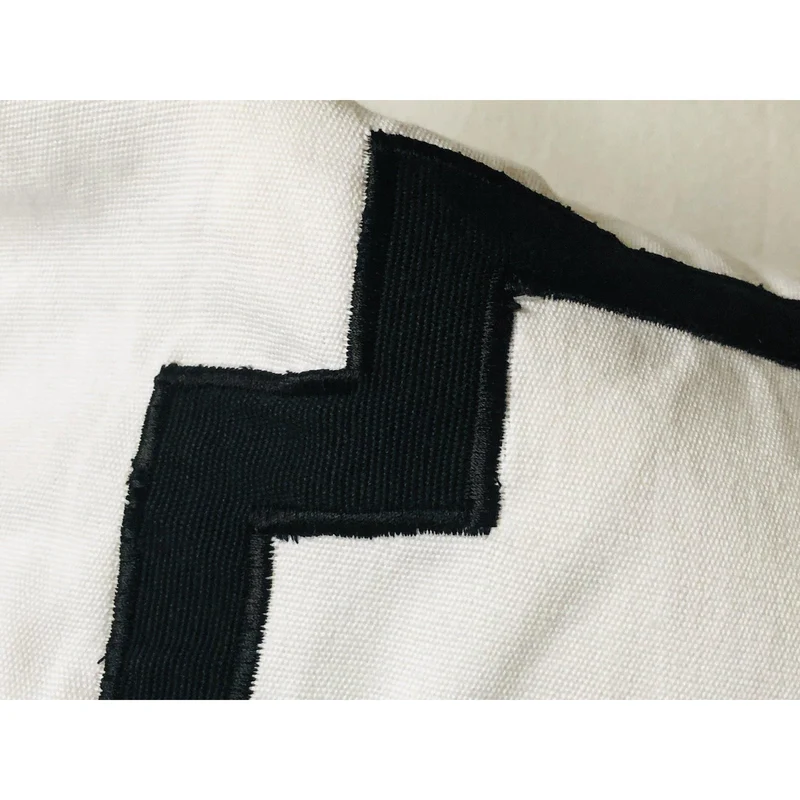 White Rectangle Long White Monogrammed Pillow Covers
