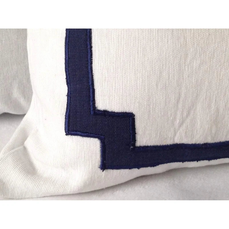Monogram 12x16 White Decorative Pillow Cover