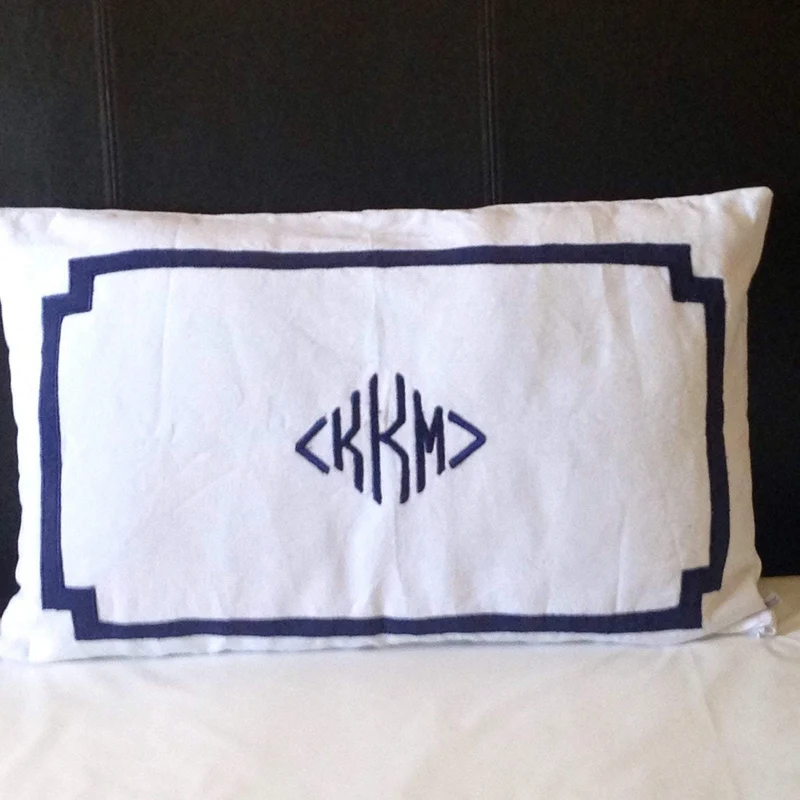 Monogram Diamond Pillow Shams