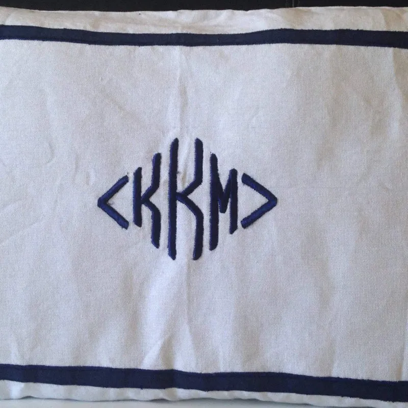Monogram Diamond Pillow Shams