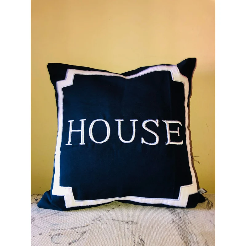 House Accent Pillow, Housewarming Gift, Home Navy Blue Pillows
