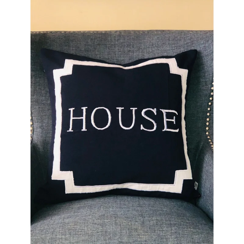 House Accent Pillow, Housewarming Gift, Home Navy Blue Pillows