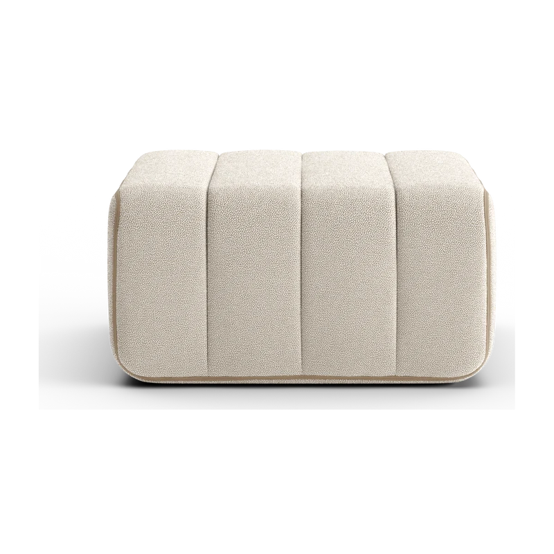 Module en tissu Sera en laine beige 68x68x34cm Curt - Ambivalenz