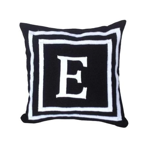 Monogram Applique Shams, Monogram Decorative Cushion Covers