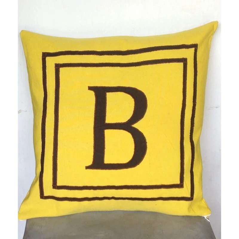 Monogram Applique Shams, Monogram Decorative Cushion Covers