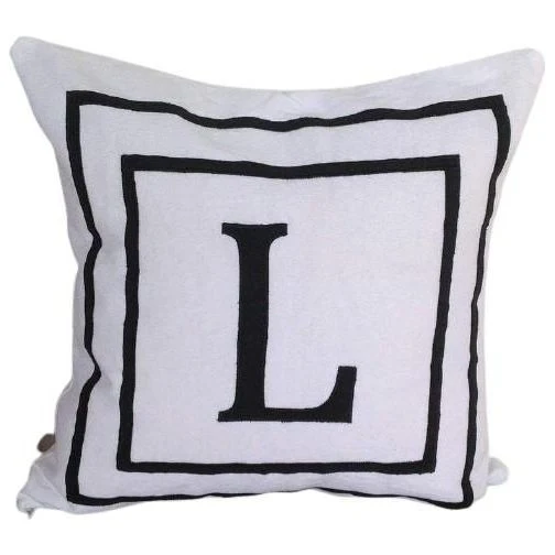 Monogram Applique Shams, Monogram Decorative Cushion Covers