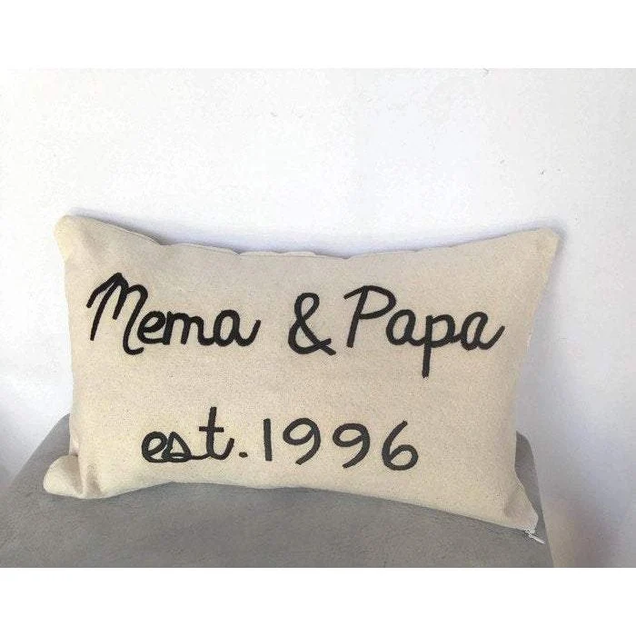 Shop Name Pillow, Office Decor, Business Decor