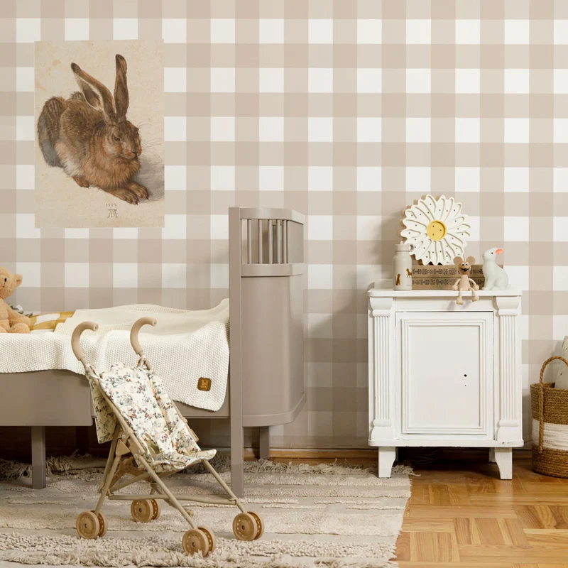 Dekornik Tapete Karo Classic Beige Streifen 50 x 280