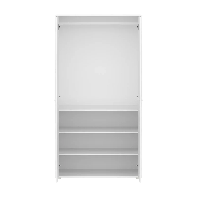 Flexa Saga Kleiderschrank, 2 Türen Weiss/Eiche