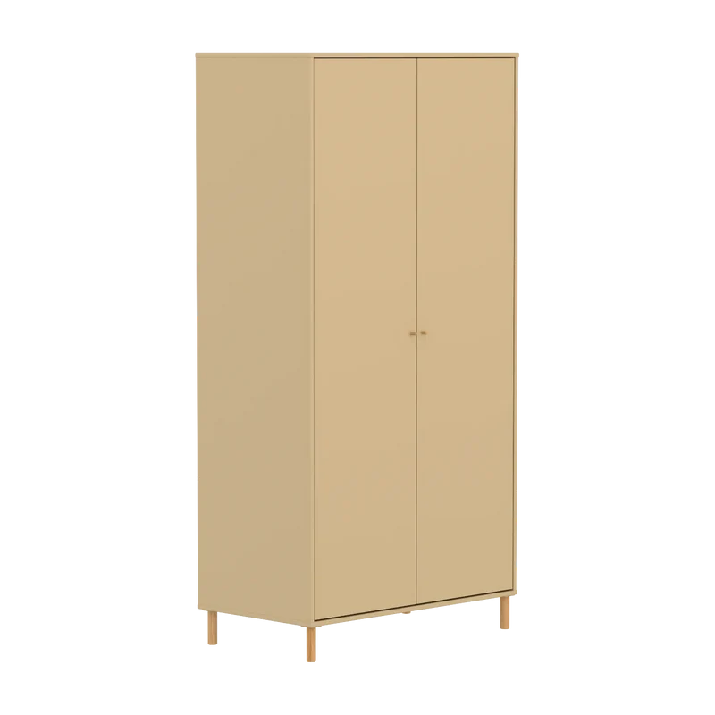 Flexa Saga Kleiderschrank, 2 Türen Sand/Eiche