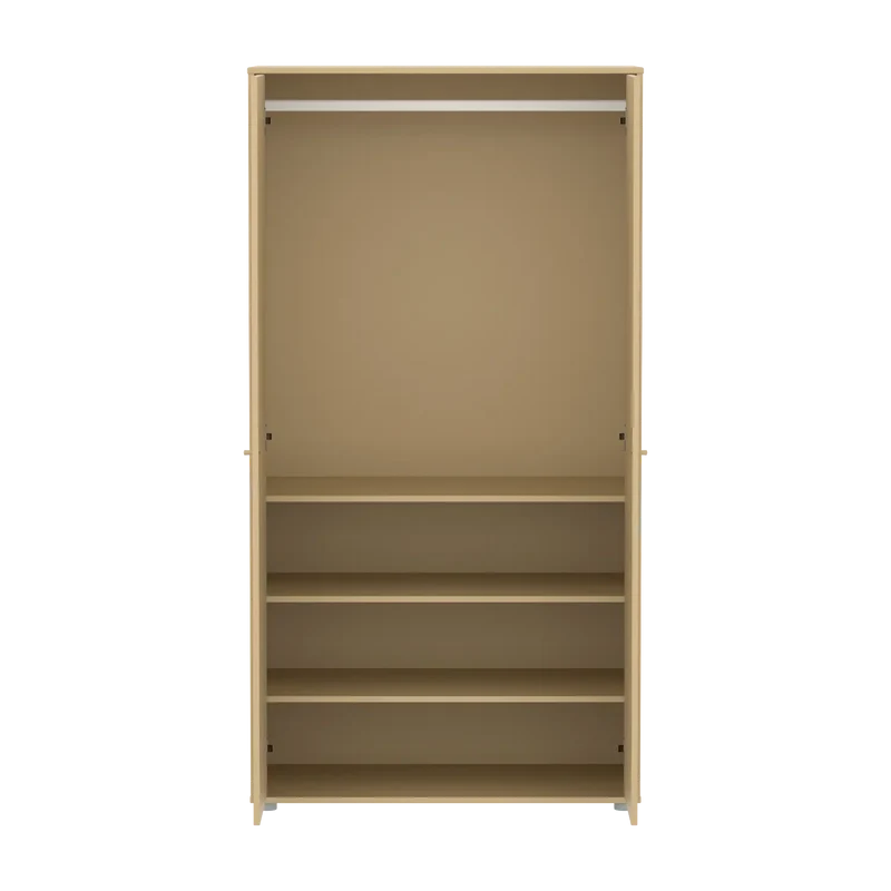 Flexa Saga Kleiderschrank, 2 Türen Sand/Eiche
