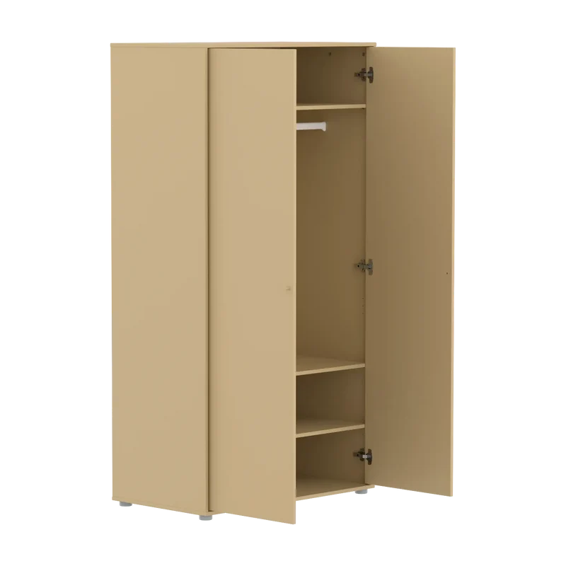 Flexa Saga Kleiderschrank, 2 Türen Sand/Eiche