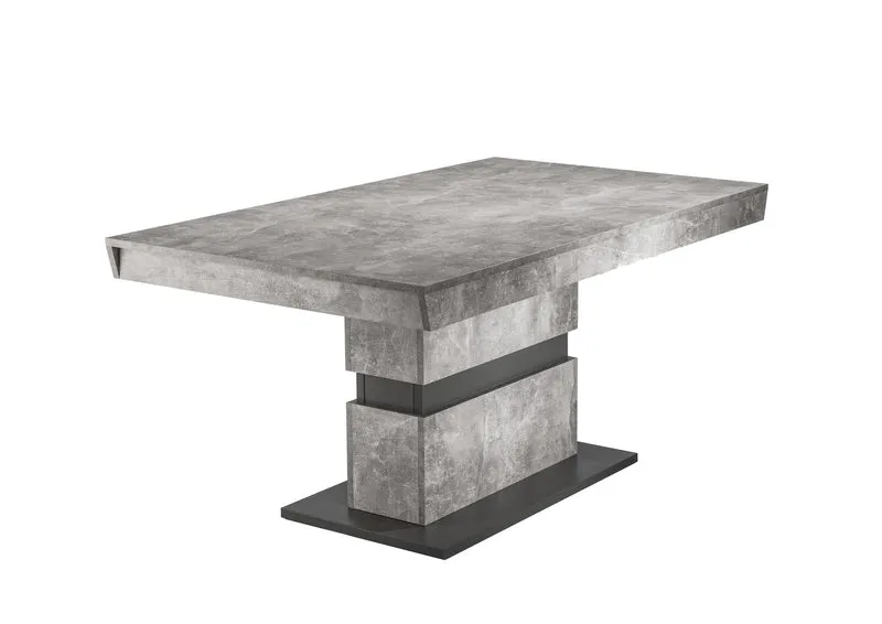 Esszimmertisch MATTHEW / Küchen-Tisch 140 cm mit Auszugsfunktion auf 195 cm / Auszugstisch Light Atelier oder Old Wood / Esstisch ausziehbar mit Einlegeplatte / 140-195 x 90, H 75 cm