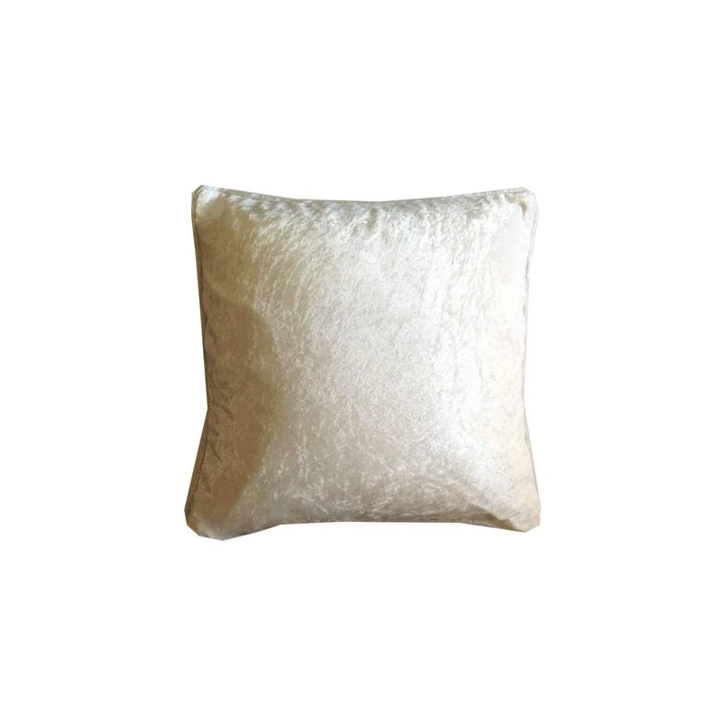 White Velvet Pillows with piping