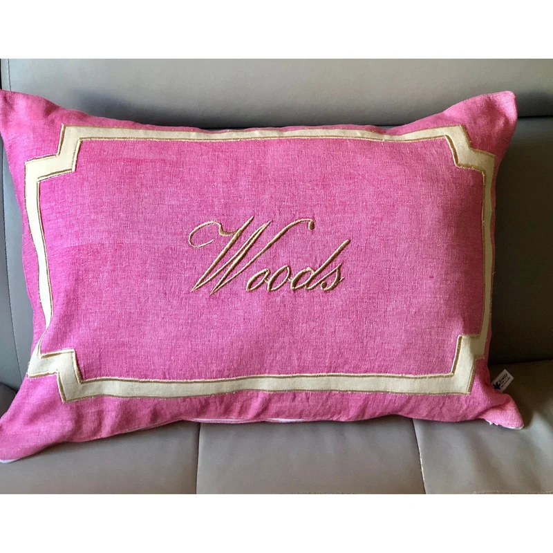 Personalized Last Name Pillow, Wedding Throw Pillow Cover 16x24