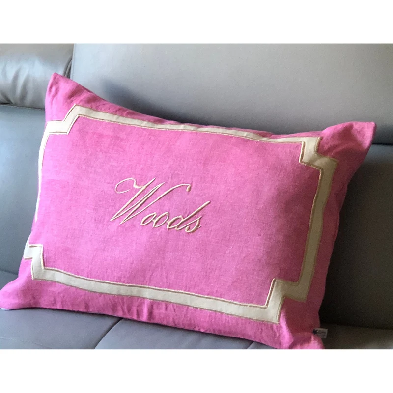 Personalized Last Name Pillow, Wedding Throw Pillow Cover 16x24