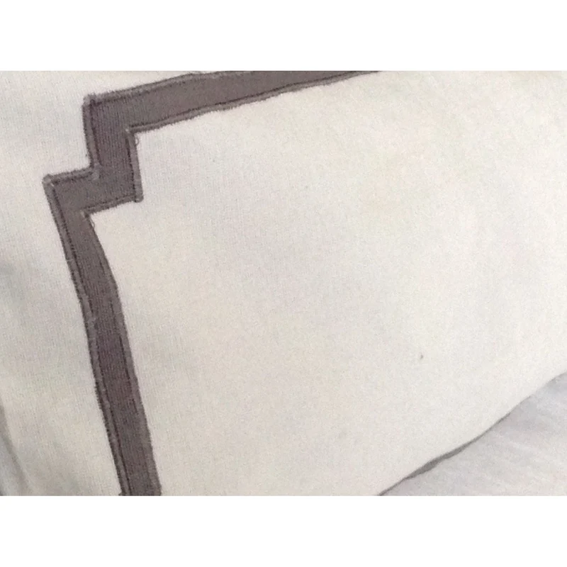 Long Queen Bed Monogram Pillow Covers