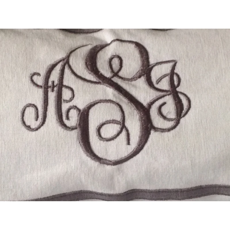 Long Queen Bed Monogram Pillow Covers