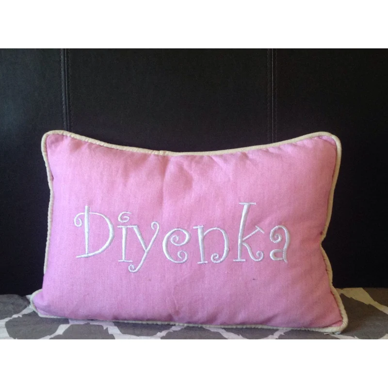Monogram Baby Pillow Nursery Monogram Lumbar Pillows