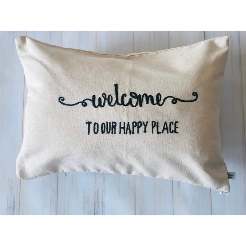 Cotton Pillows | Housewarming Pillow | Porch Pillow Cover | Zipper enclosure