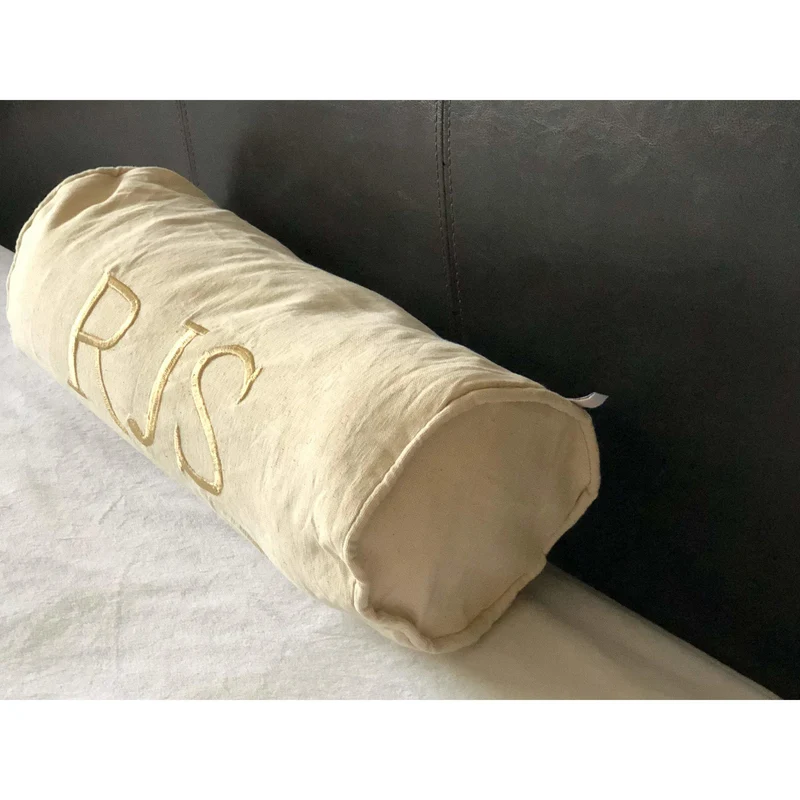 Decorative Bolster Pillow covers, Ivory Personalized Throw Pillows
