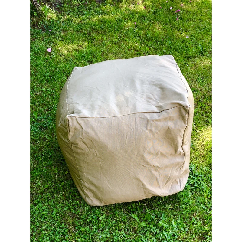 DIY Pouf Cover, Outdoor Poufs, Brown Poufs