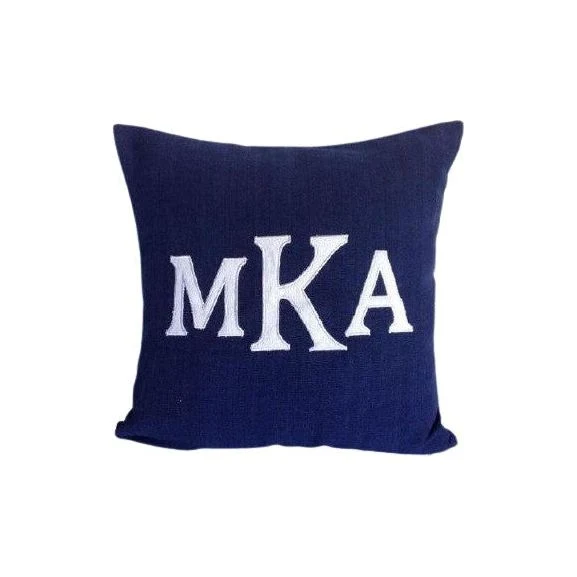 Monogrammed Appliqued Decorative Pillow Covers, Personalized Gifts