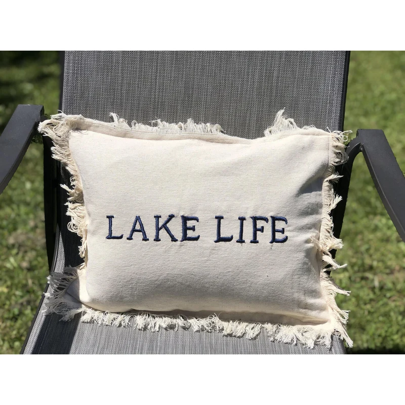 Lumbar Throw Pillow Cover, Ivory Couch Throw Pillows