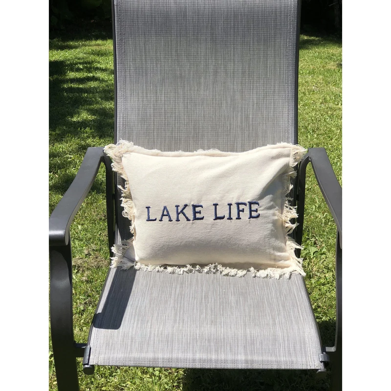Lumbar Throw Pillow Cover, Ivory Couch Throw Pillows