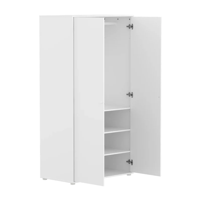 Flexa Saga Kleiderschrank, 2 Türen Weiss/Eiche