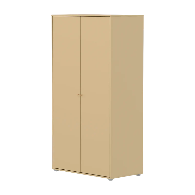 Flexa Saga Kleiderschrank, 2 Türen Sand/Eiche/Grau