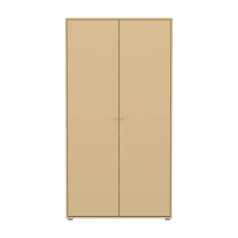 Flexa Saga Kleiderschrank, 2 Türen Sand/Eiche/Grau