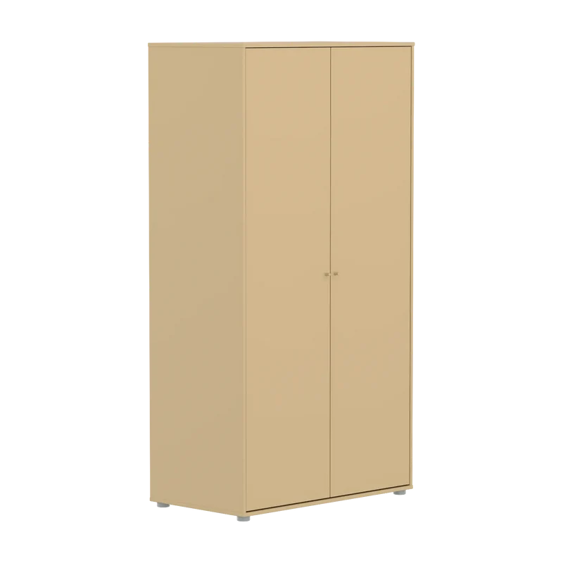 Flexa Saga Kleiderschrank, 2 Türen mit Kieferfronten Sand/Grau