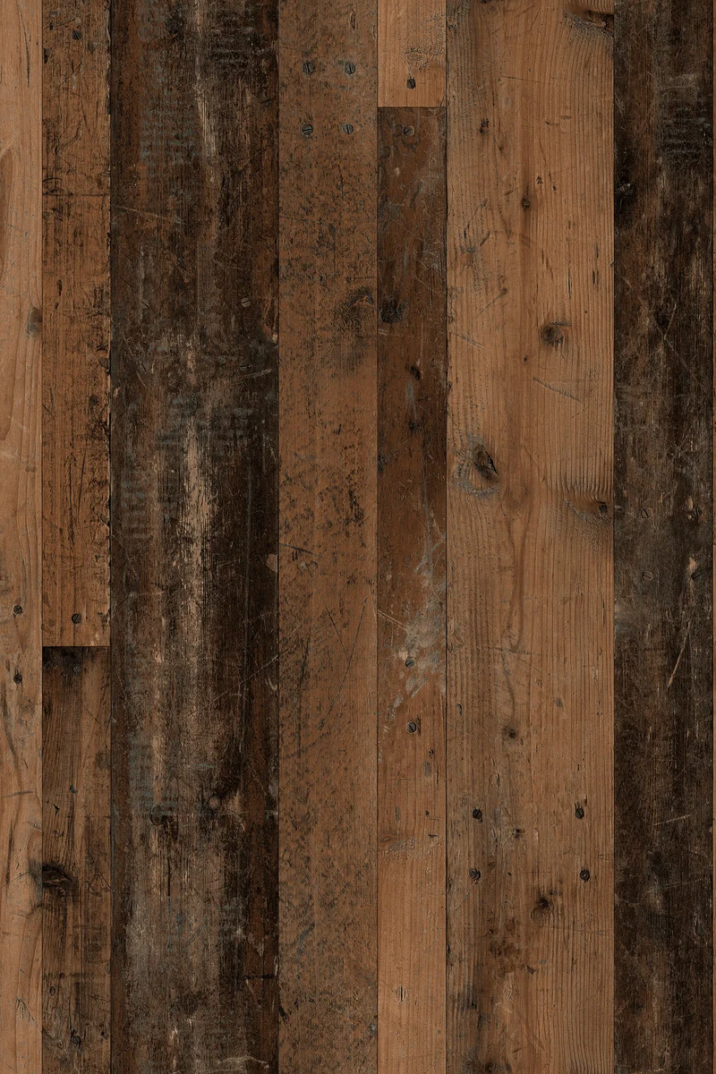 Kompakt-Garderobe JAKOB / in Old Wood (Altholz-Optik), Artisan Eiche (Eiche-Optik) oder weiß / Garderobe mit großer Spiegeltür / Fest montiertes Set / Kommode / Schuh-Schrank / B 97, H 195, T 30 cm
