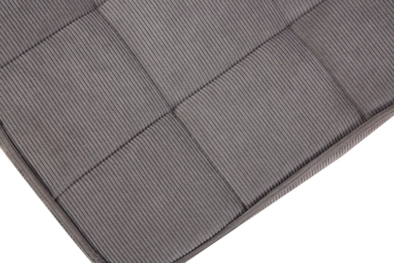 Hocker Uta / Cord grau, Samt schwarz, Webstoff dunkelgrau, Samt dunkelgrün, Webstoff sandfarben / Gestell schwarz pulverbeschichtet / Fuß-Ablage / Sitzhocker / B 60, H 39, T 41 cm