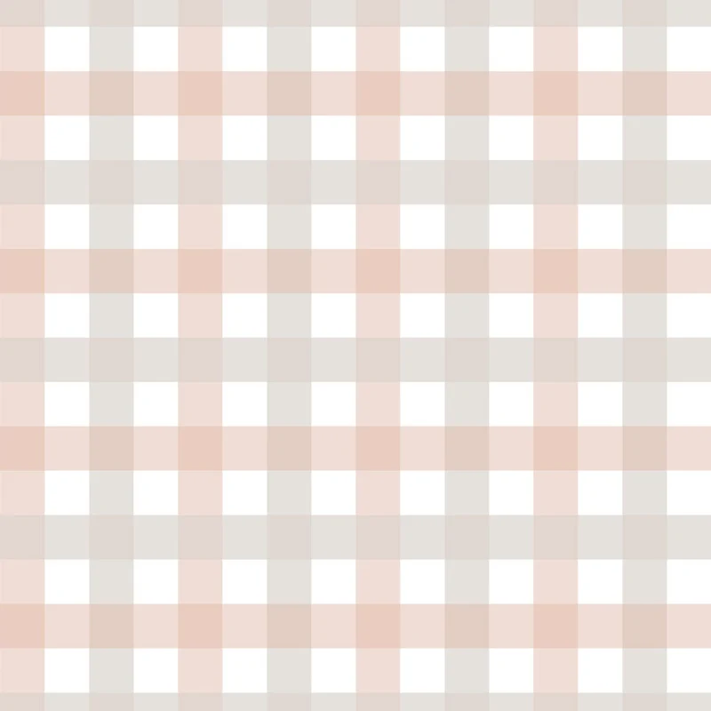 Dekornik Tapete Provence check beige pink small Streifen 100 x 280