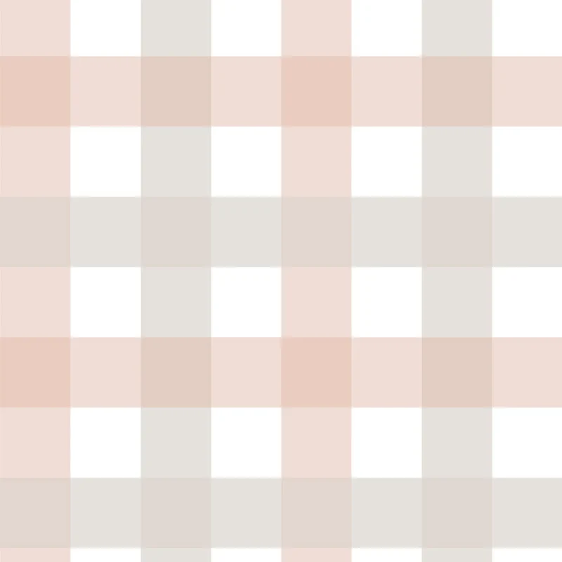 Dekornik Tapete Provence check beige pink medium Streifen 100 x 280