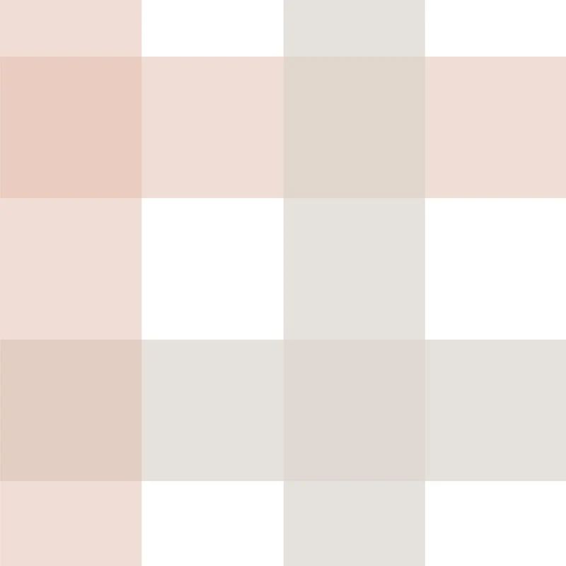Dekornik Tapete Provence check beige pink big Streifen 100 x 280