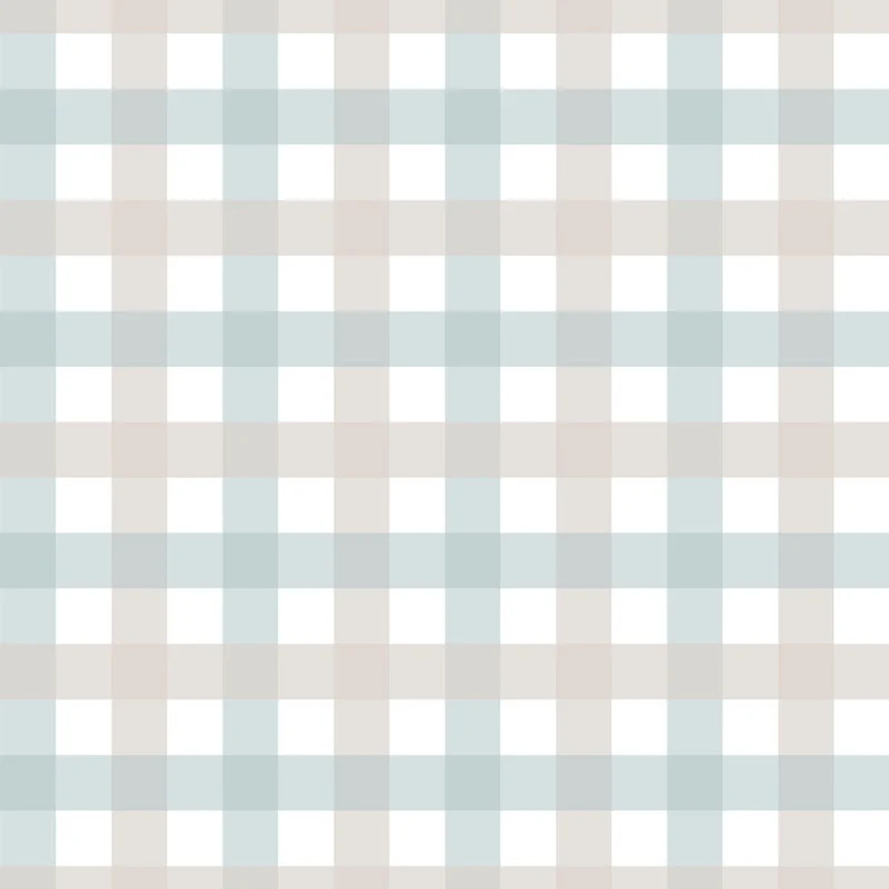 Dekornik Tapete Provence check beige blue small Streifen 100 x 280