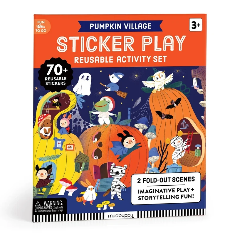 PUMPKIN VILLAGE STICKER PLAY REUSABLE ACTIVITY KIT (3 Years+)