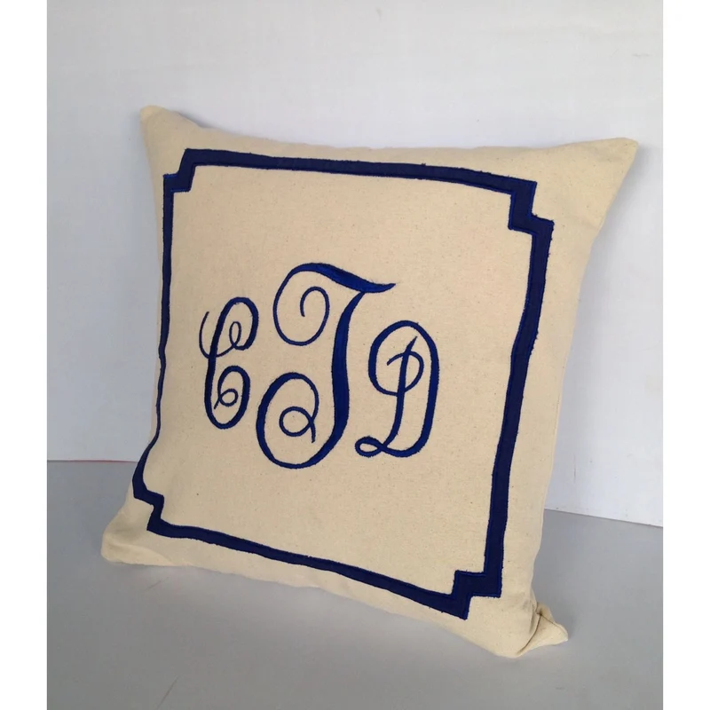 Monogram Shams, Monogram Pillow Cover, Monogrammed Gifts for Bride