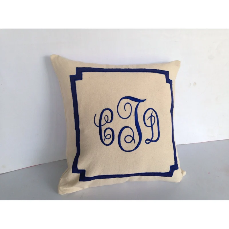 Monogram Shams, Monogram Pillow Cover, Monogrammed Gifts for Bride