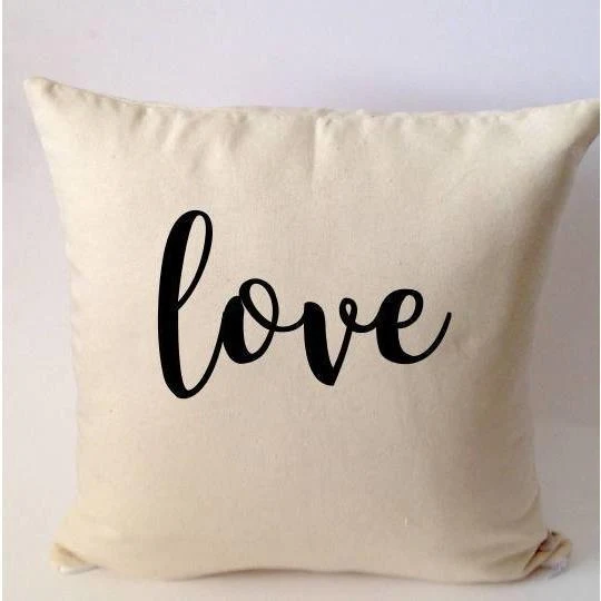 Wife Gift, Love Pillow , Valentine's Day Gift For Wife 2018 , Monogrammed Valentine's Gift, Bed Pillow, Bedroom Decor,