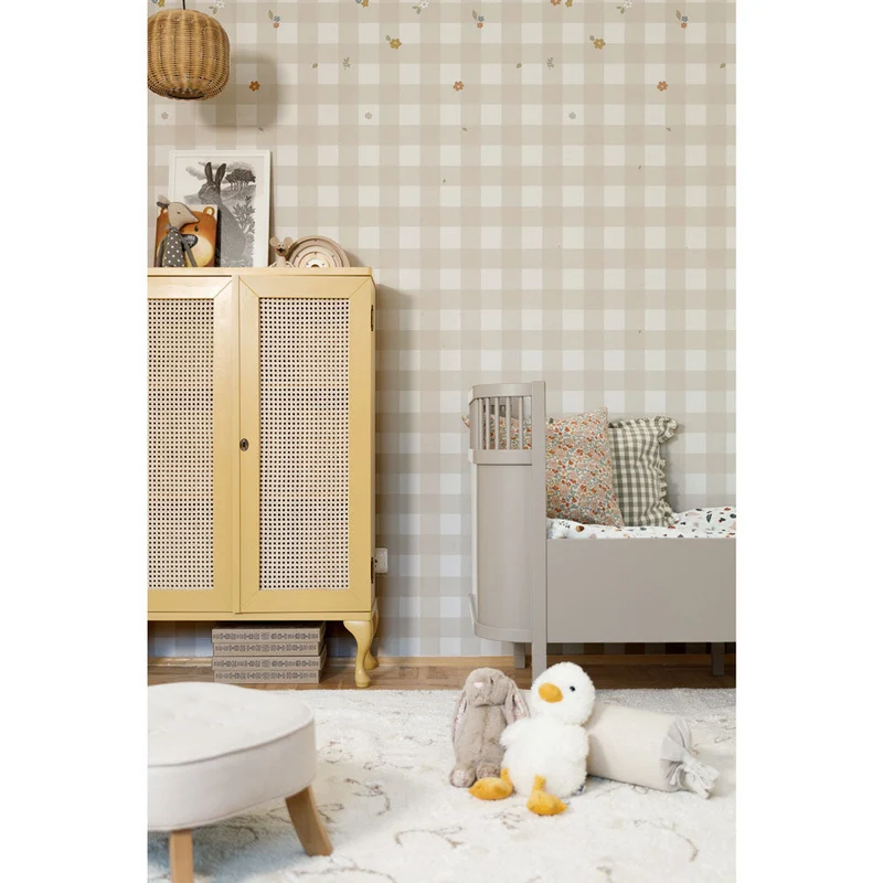 Dekornik Tapete Boho Karo Streifen 50 x 280